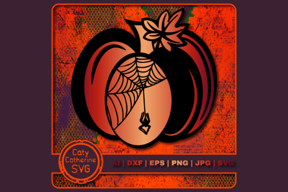 Download Halloween Pumpkin with Spider Web SVG - Web svg Collection