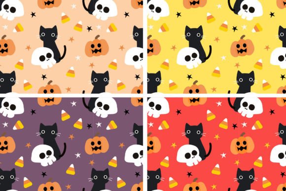 Download Cute Black Cat and Halloween Pumpkin - Premium Bundle