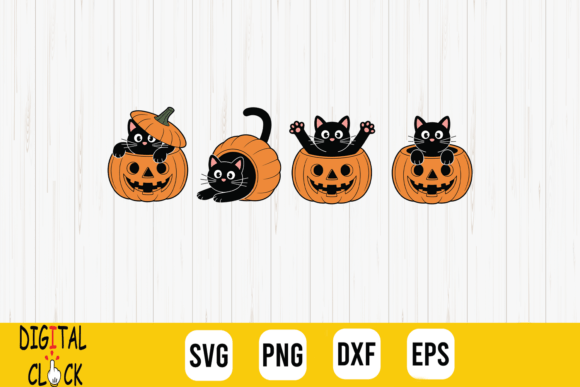 Download Halloween Pumpkin and Black Cat SVG - Premium Resources