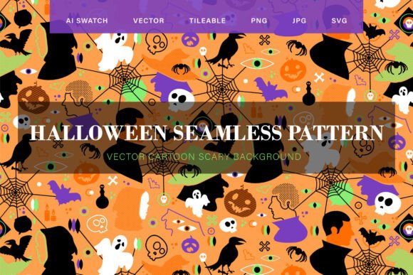 Download Halloween Party Seamless Pattern - Premium Resources